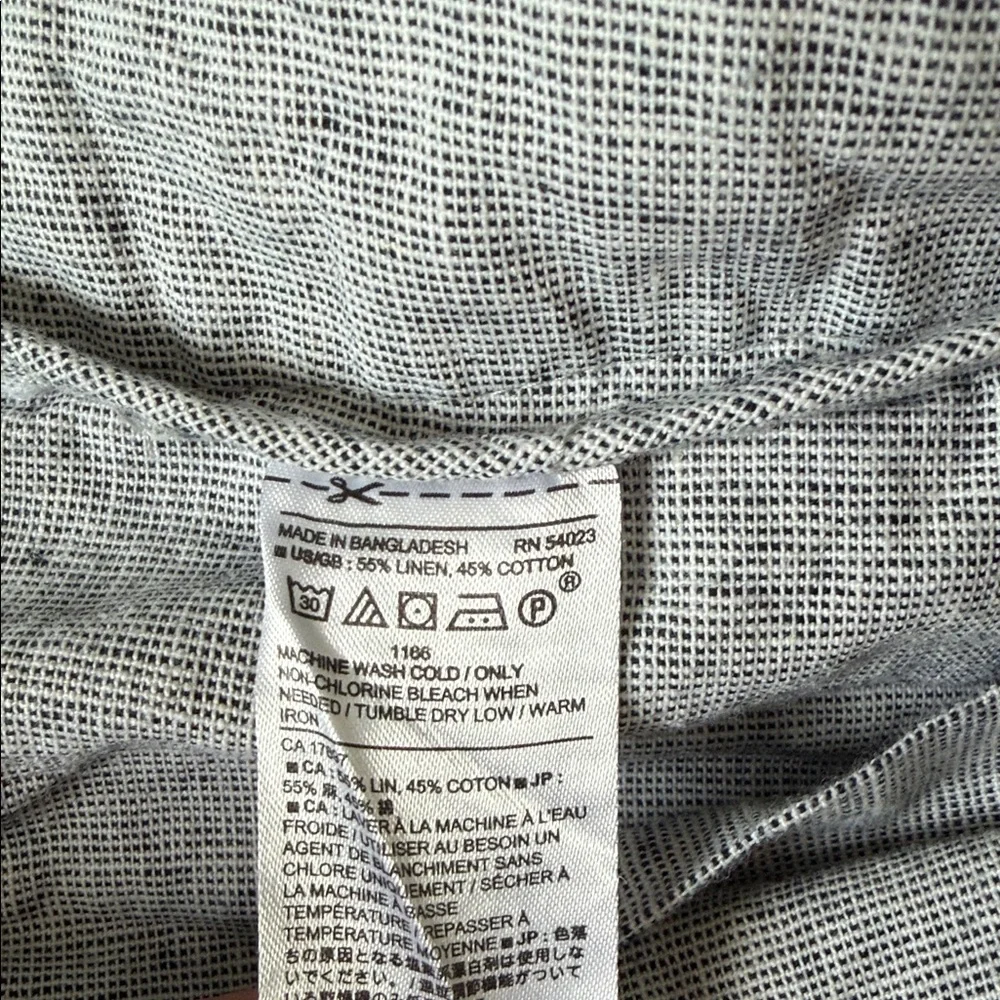 WORN ONCE Banana Republic Light Gray Men’s Linen-Cotton pant